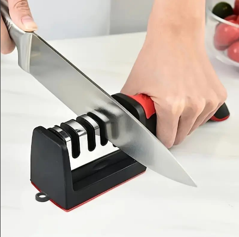 3-Step Manual Knife & Scissors Sharpener