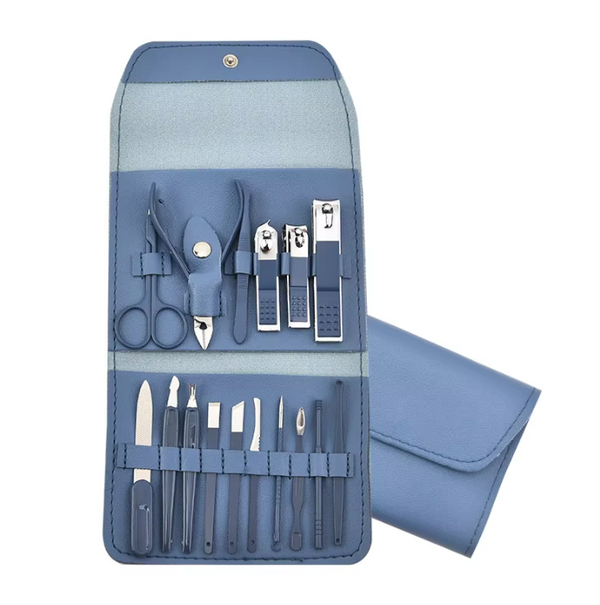 16-in-1 Manicure & Pedicure Kit | Professional Nail Grooming Set for Men & Women